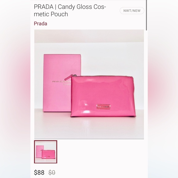 PRADA CANDY GLOSS CLUTCH/COSMETICS BAG - Picture 2 of 6